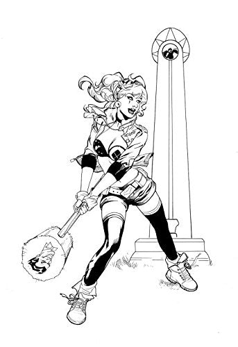 DC COVERGIRLS AN ADULT COLORING BK